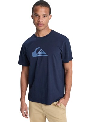 Quiksilver Ev Comp Logo Lacivert Erkek Tshirt