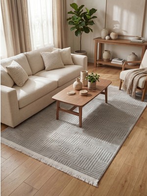 Rovigo Home Şönil, Premium,dokuma, Kaymaz Taban Iskandinav Salon Halısı-Taş