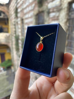 PremiumPort El Yapımı Gümüş Taşlı Zarif Kolye, Şık ve Doğal Tasarım