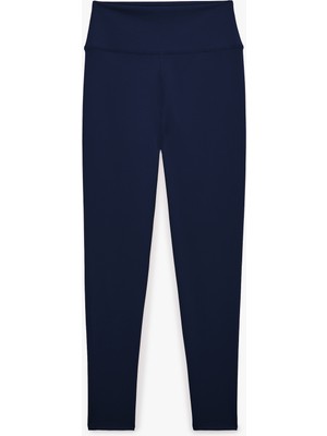 Koton Yüksek Bel Slim Fit Dikişli Spor Tayt