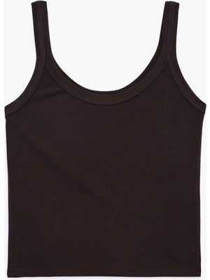 Koton Modal Kumaş Slim Fit U Yaka Askılı Top