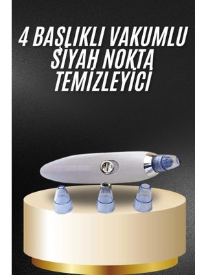 Fun And Market Buğz Yeni Nesil Vakumlu Pilli Siyah Nokta ve Yüz Temizleme Cihazı 4 Başlıklı - Buğz