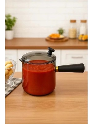 Fun And Market Buğz 550 ml Akasya Cam Cezve