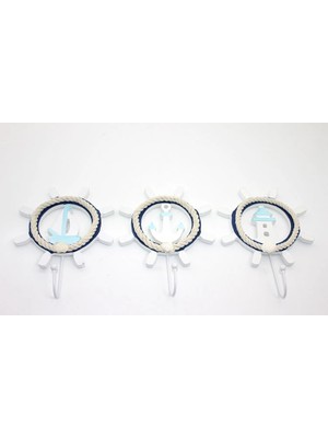 Fun And Market Buğz Ahşap Marin Dümenli Askılık