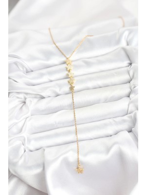 Fun And Market Buğz 316L Çelik Zincir Gold Renk Yıldız Model Y Kolye - Buğz