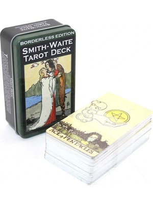 Fun And Market Buğz Metal Kutulu Tarot Kartı Smith-Waite
