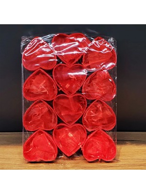 Fun And Market Buğz Kırmızı Kalpli Tül Kese