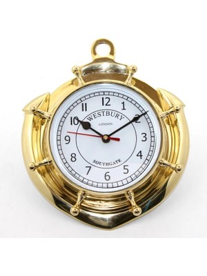 Fun And Market Buğz Pirinç Çapalı Duvar Saati