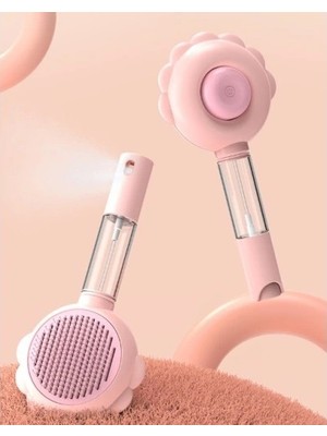 Fun And Market Buğz Basmalı Telli  Su Sprey Hazneli Hayvan Fırçası Çift 2in 1