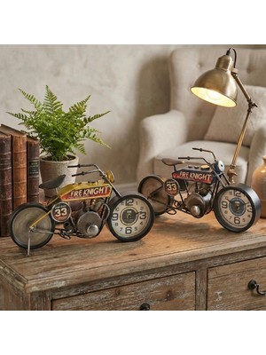 Fun And Market Buğz Yarış Motoru Tasarımlı Masaüstü Saat