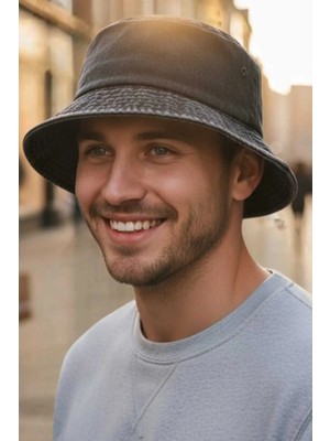 Tezzgelsin Erkek Eskitme Vintage %100 Pamuklu Bucket Kova Şapka