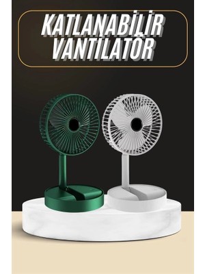 Fun And Market Buğz Katlanabilir USB Şarjlı Masaüstü Soğutucu Mini Fan Telefon Tutucu - Buğz