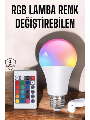 Fun And Market Buğz LED Ampul Enerji Dostu Rgb Işıklı 100W LED Işık - Buğz