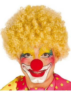Fun And Market Buğz Sarı Renk Kıvırcık Afro Palyaço Seti
