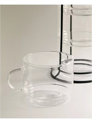 Fun And Market Buğz Standlı Borosilikat 4'lü Fincan Seti