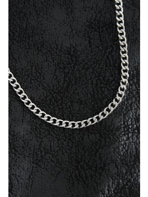 Fun And Market Buğz 316L Çelik Klasik Zincir Model Gümüş Renk Erkek Kolye - Buğz