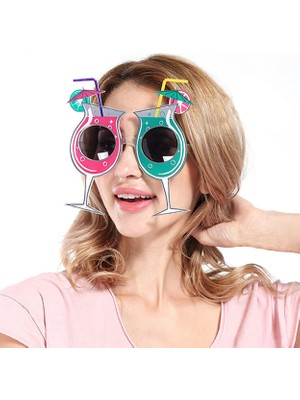 Fun And Market Buğz Kokteyl Temalı Hawaii Yaz Partisi Gözlüğü