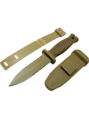 Eco Port Knives S30V Haki Av Bıçağı 22CM - Testere Detaylı, Kılıflı