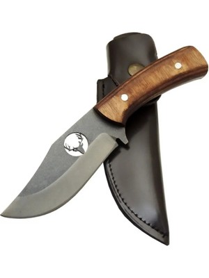 Eco Port Geyikli Ycl3 Eskitme Avcı Bıçağı 20CM - Ahşap Sap, Kılıflı