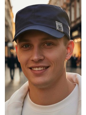 Tezzgelsin Erkek %100 Pamuklu Yıldız Rozetli Ayarlanabilir Castro Kep Şapka