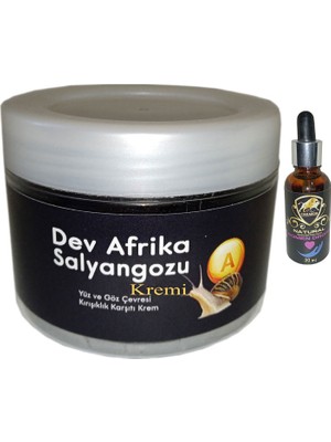 Giant Yaşlanmakarşıtı Dev Afrikasalyangozu Kremi 100 ml + Caraboa Bayan Afrodizyakdamla