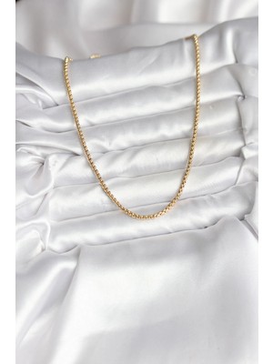 Fun And Market Buğz 14K Gold Renk Kaplama Zincir Model cm Kadın Kolye - Buğz