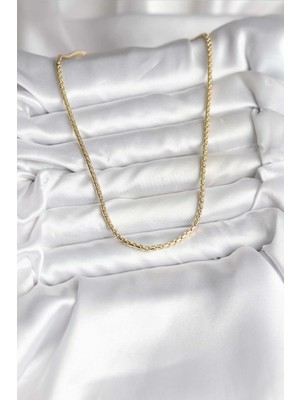 Fun And Market Buğz 14K Gold Renk Kaplama Zincir Model cm Kadın Kolye - Buğz