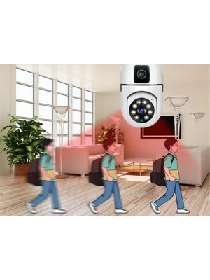 Fun And Market Buğz Çift Lensli Duy Girişli Kablosuz Ampul Kamera