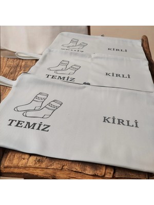 Fun And Market Buğz Baskılı Kirli-Temiz Seyahat (Çorap) Torbası