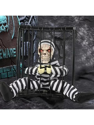 Fun And Market Buğz Mahkum Görünümlü Kuru Kafa Iskelet