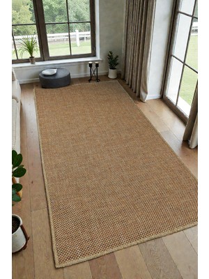 Zeora Home Doğal Jüt Görünümlü Dokuma Sisal Kilim Kaymaz Taban Salon Oturma Odası Mutfak Balkon Koridor Modern & Iskandinav Stil Antialerjik Yıkanabilir