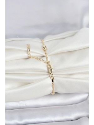 Fun And Market Buğz cm 14K Gold Renk Damla Topçuk Model Kadın Bileklik - Buğz