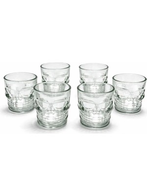 Eco Port 6'lı Kurukafa Cam Shot Bardağı ALK2152