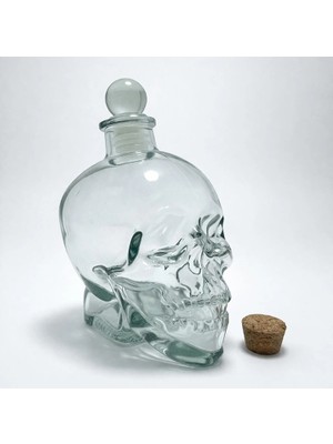 Fun And Market Buğz Cam Kurukafa Içecek Şişesi 14 cm