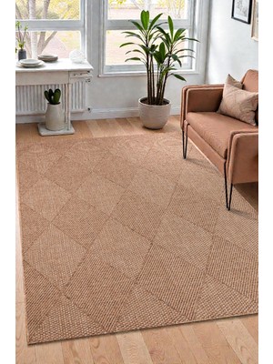 Zeora Home Doğal Jüt Görünümlü Dokuma Sisal Kilim Kaymaz Taban Salon Oturma Odası Mutfak Balkon Koridor Modern & Iskandinav Stil Antialerjik Yıkanabilir