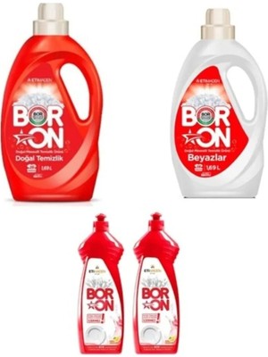 Eti Maden Doğal Mineralli Sıvı Çamaşır Deterjanı Renkli ve Beyazlar Için 52 Yıkama Bulaşık Deterjanı