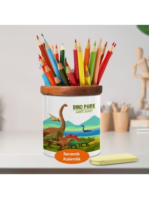 Asilmeydan Eski Dönem Dinozorları Seramik Kalemlik -1284-16885