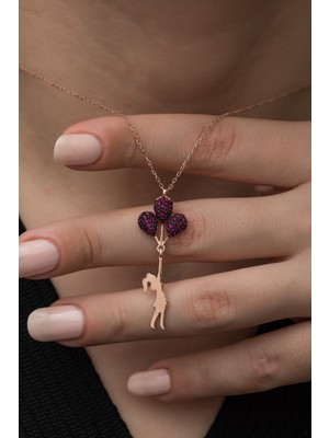 PremiumPort 925 Ayar Balonlu Kız Kolye, Şık ve Zarif Takı Koleksiyonu