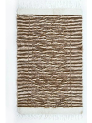 Kilim Co. Tiftik Yünden El Dokuma Siirt Battaniyesi 80X120 cm (0.96 M²)