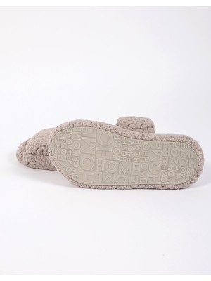 Chirpy Kadın Tüylü  Ayarlanabilir Ev Terliği - Band