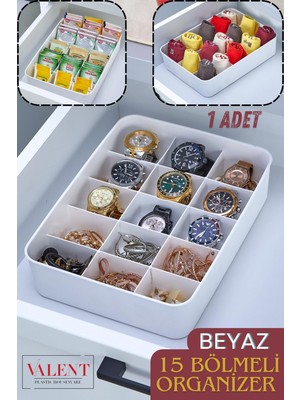 PremiumPort Çok Bölmeli Çok Amaçlı Organizer, Saat, Takı, Toka, Çorap, Iç Çamaşırı Düzenleyici