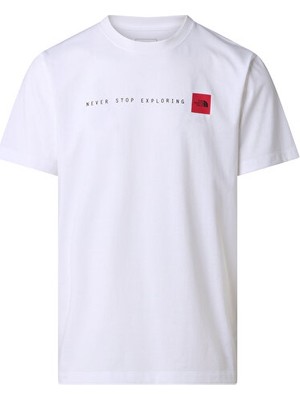 The North Face M Nse Reg Ss Tee-Graphic Erkek Outdoor Tişörtü NF0A8GUVFN41 Beyaz