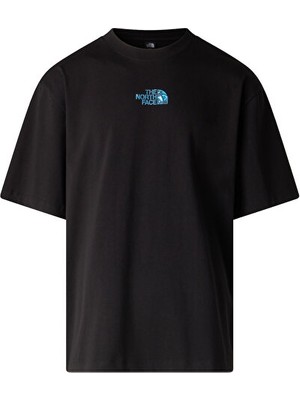 The North Face M Liquid Logo Oversize Erkek Outdoor Tişörtü NF0A8G9UJK31 Siyah