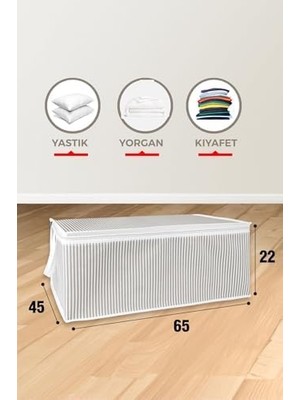 Pazar Kapısı Altı Düzenleyici Kumaş Hurç Büyük Boy Organizer (65 x 45 x 22) (1 Adet Gri Büyük Boy)