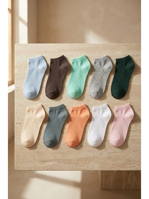 Katia & Bony Kadın 10'lu Renkli Step Çorap