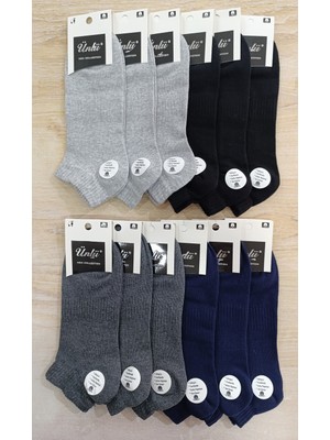 Ünlü Çorap Erkek Patik Çorap 12çift Dikişsiz Coton Parfüm Yıkamalı