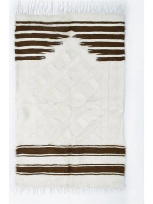 Kilim Co. Tiftik Yünden El Dokuma Siirt Battaniyesi 80X120 cm (0.96 M²)