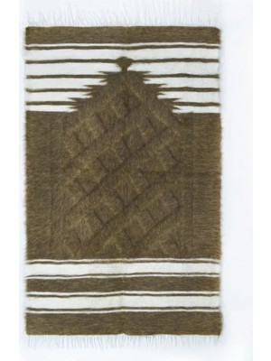 Kilim Co. Tiftik Yünden El Dokuma Siirt Battaniyesi 80X120 cm (0.96 M²)