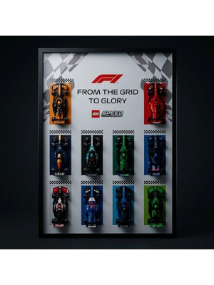 Brix Frames LEGO Speed Champions F1 2025 10 Araçlık All In One Sergileme Çerçevesi