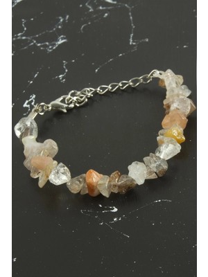 Akik Kırık Doğaltaşlı Bileklik Nemere